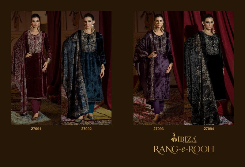 Rang E Rooh By Ibiza Viscose Velvet Salwar Kameez